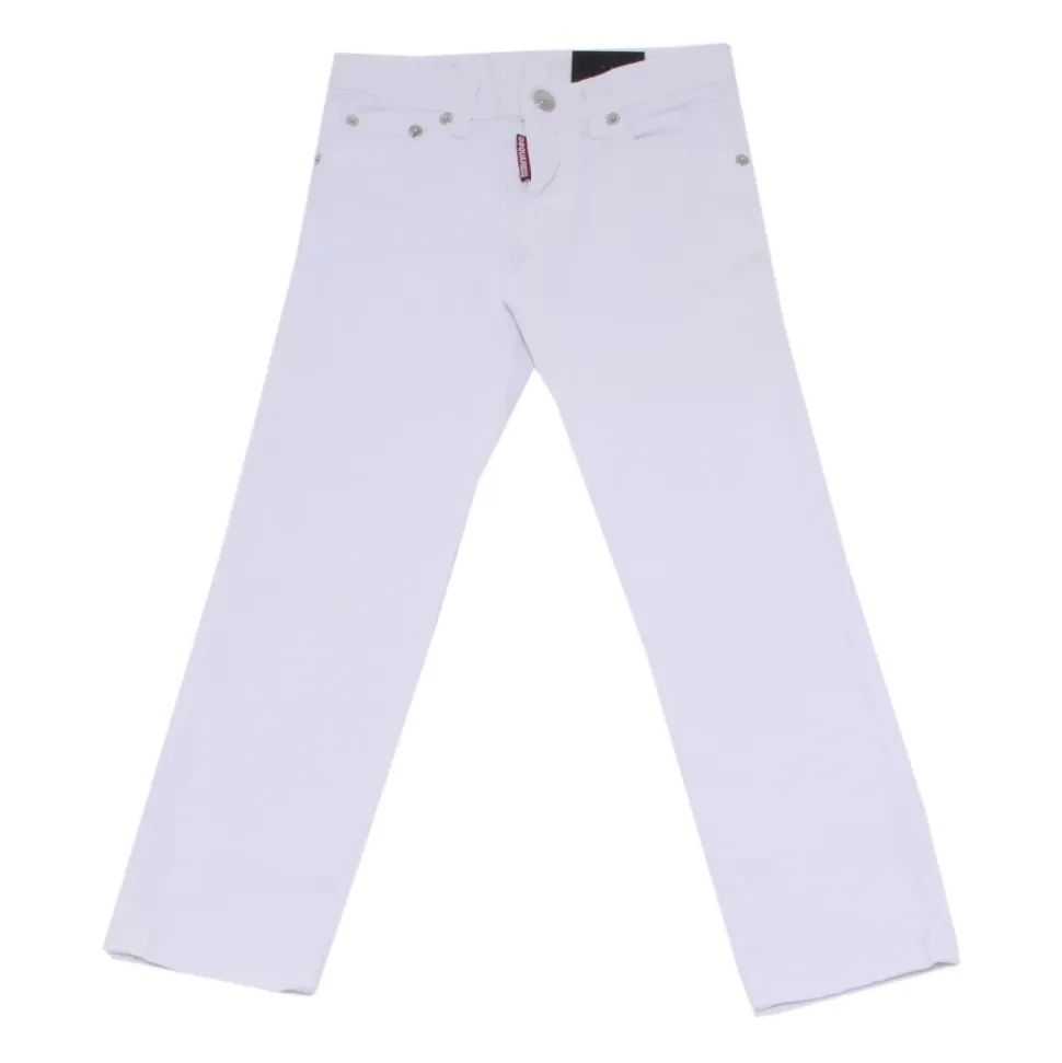 Jeans in cotone bianco 'CLEMENT' con vestibilità slim