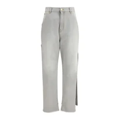 Jeans Larghi con Dettagli Audaci