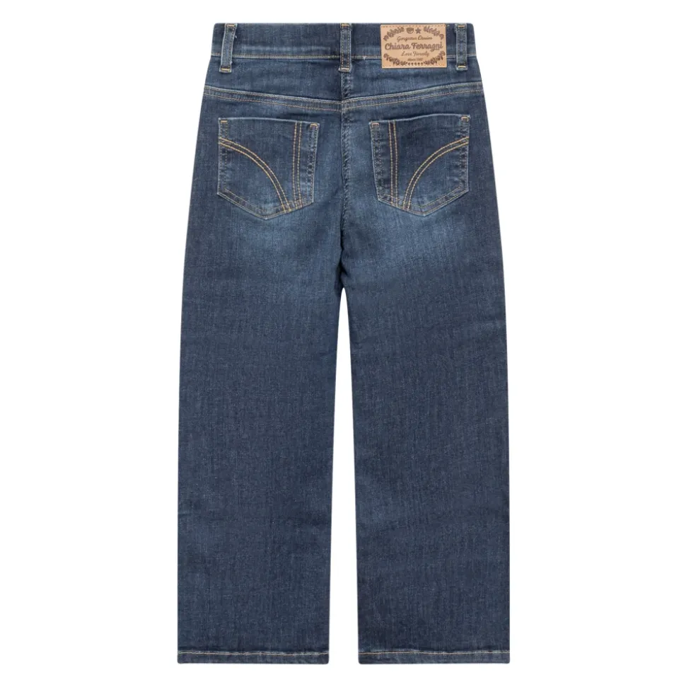 Jeans lunghi a gamba larga