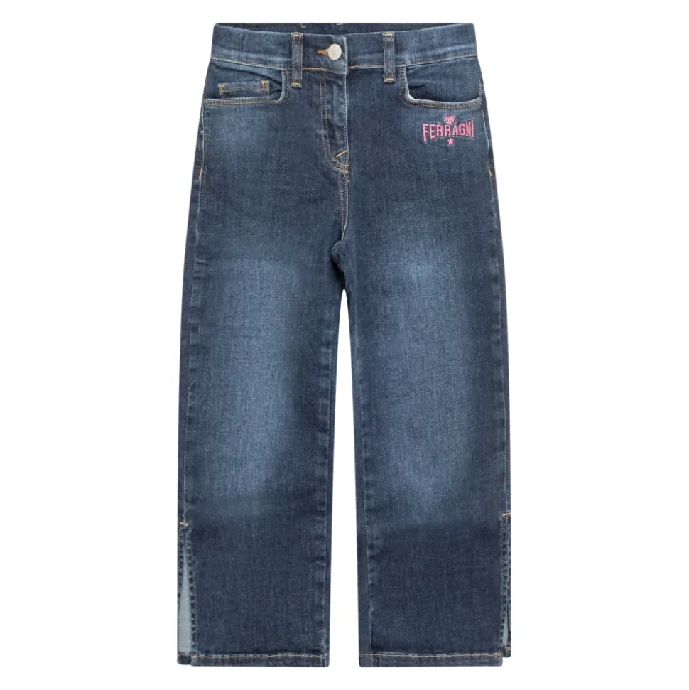 Jeans lunghi a gamba larga