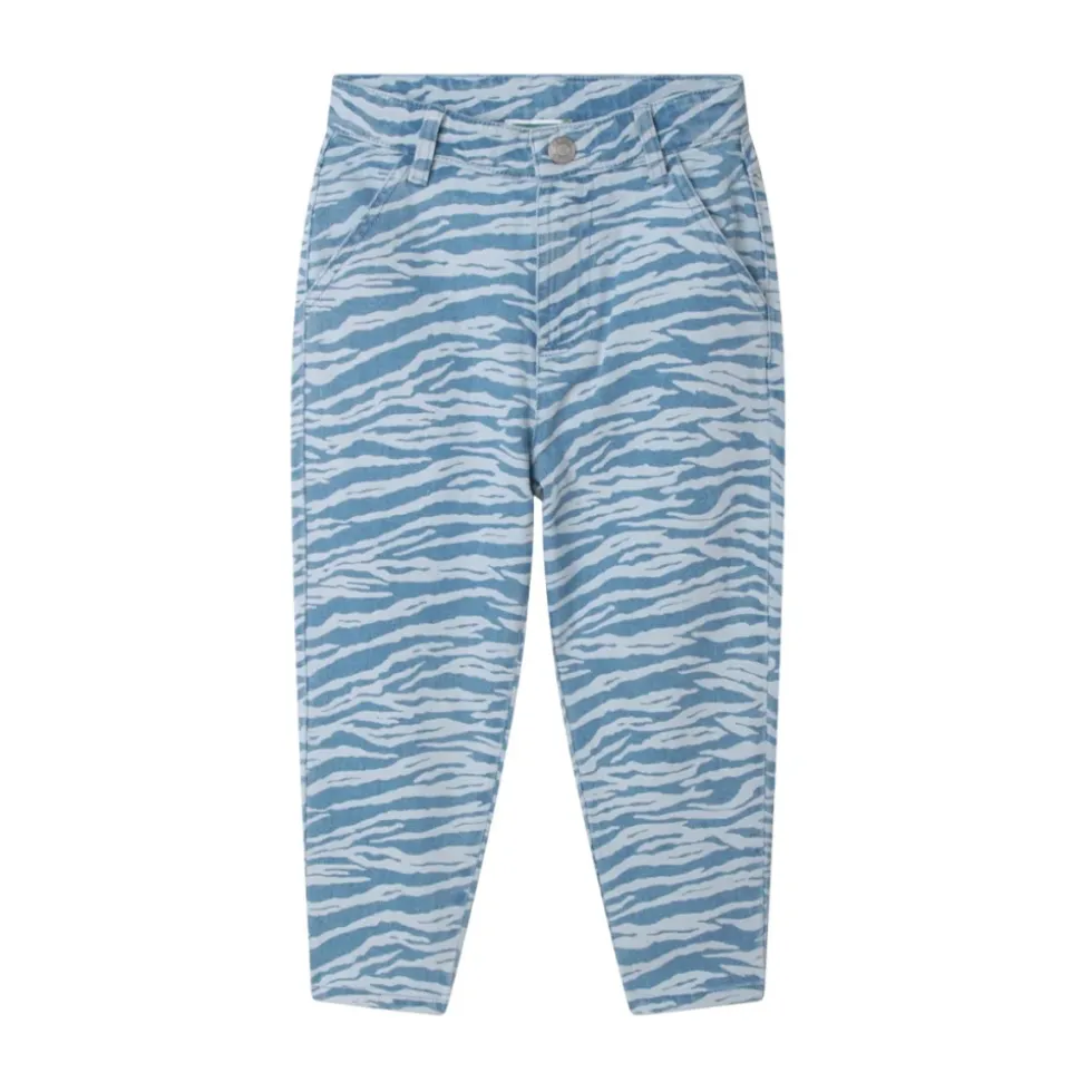 Jeans Slim Fit con Stampa Animalier