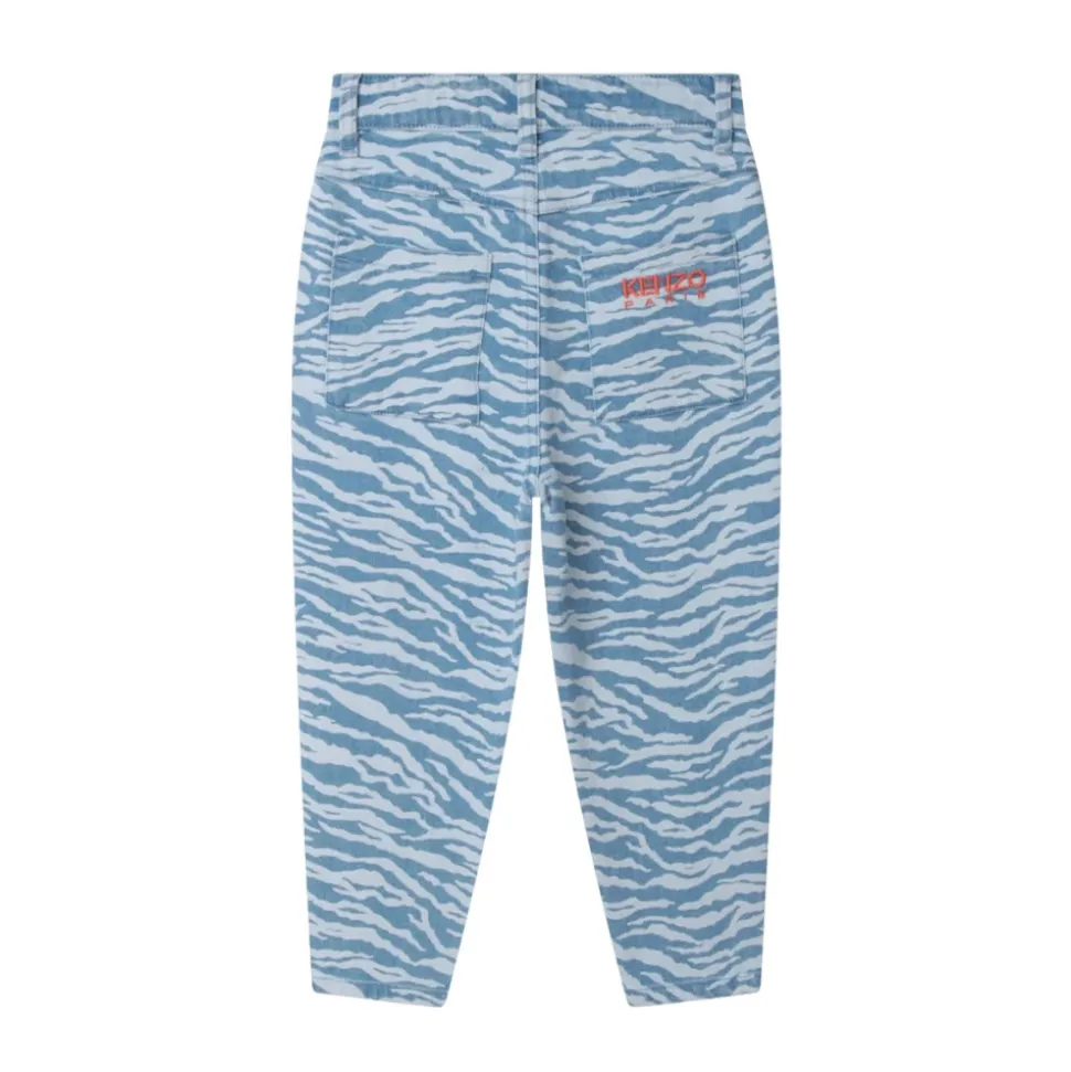 Jeans Slim Fit con Stampa Animalier