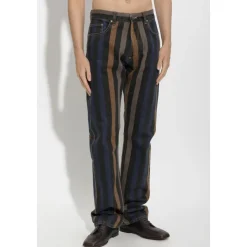 Jeans Straight a Righe