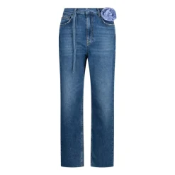 Jeans straight con cintura
