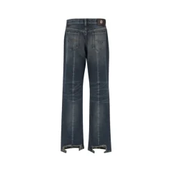 Jeans Straight Effetto Usurato
