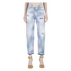Jeans Straight Eleganti con Dettagli a Macchie di Vernice