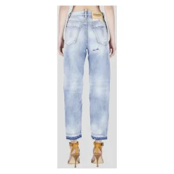 Jeans Straight Eleganti con Dettagli a Macchie di Vernice