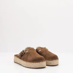Jute Clog Plain Suede