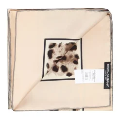 Kim Sciarpa in Twill con Stampa Leopardata