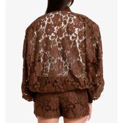 Lace Bomber Jacket