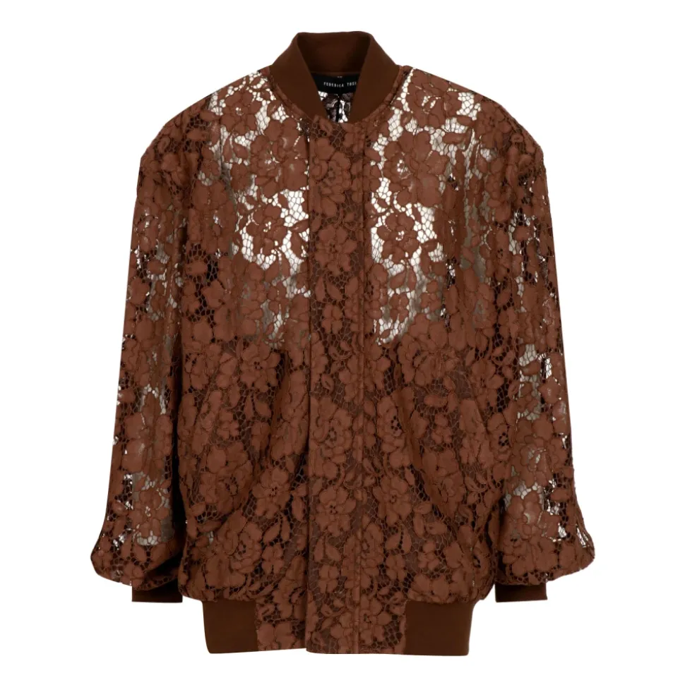 Lace Bomber Jacket