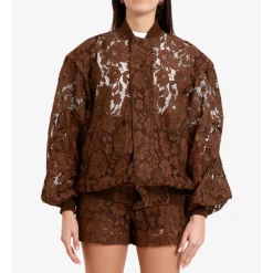 Lace Bomber Jacket