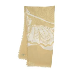Lana Beige Sciarpa