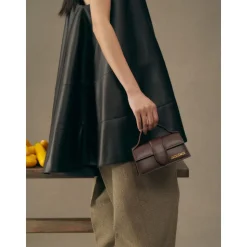Le Bambino Borsa in Pelle Marrone