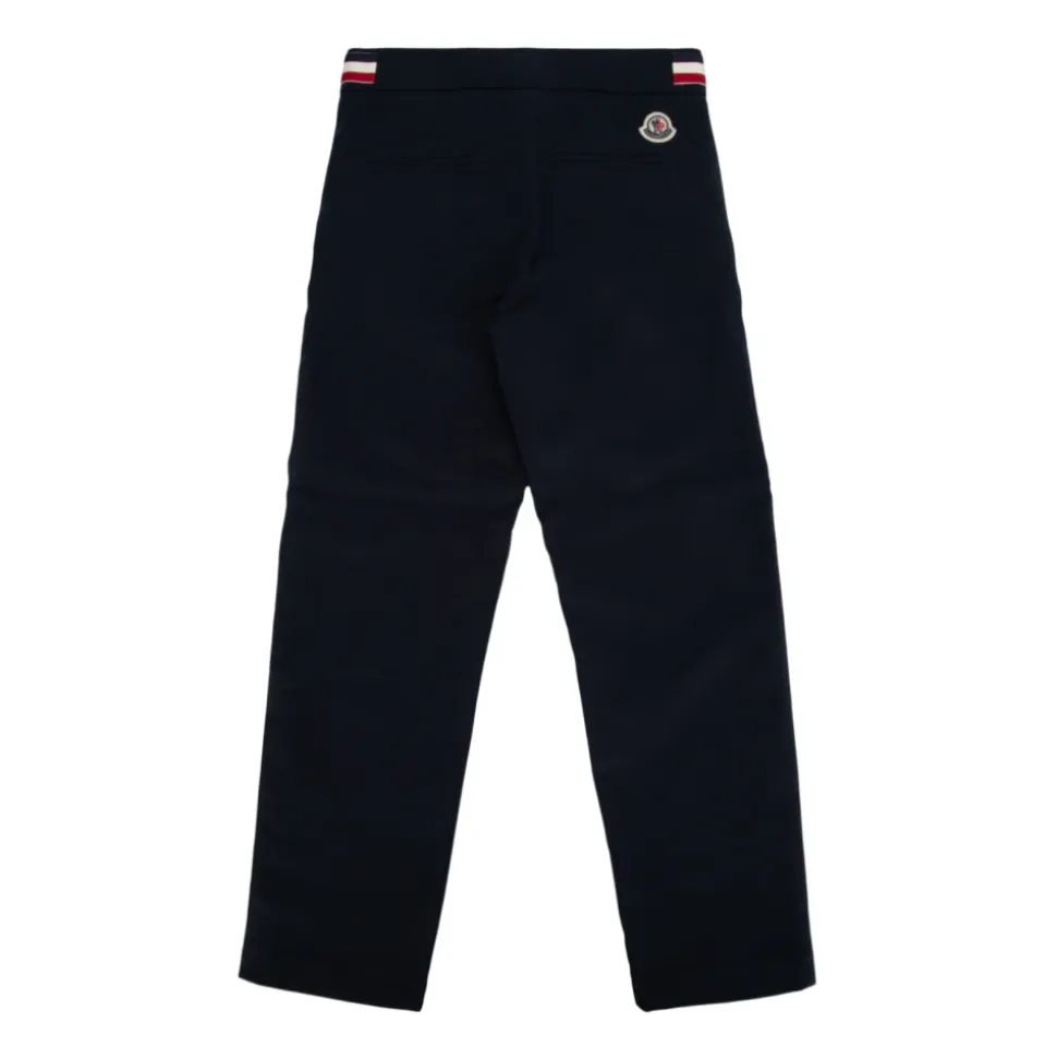 Logo Patch Straight Trousers