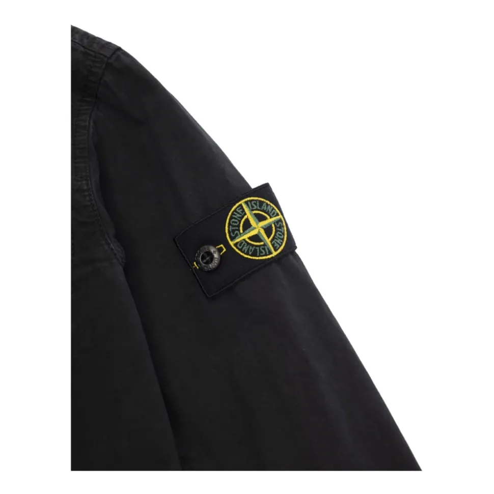 Logo Patch Zip-Up Shirt