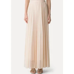 Long Pleated Tulle Skirt