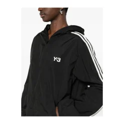 Loose Fit Wired 3-Striped Nylon Track Top