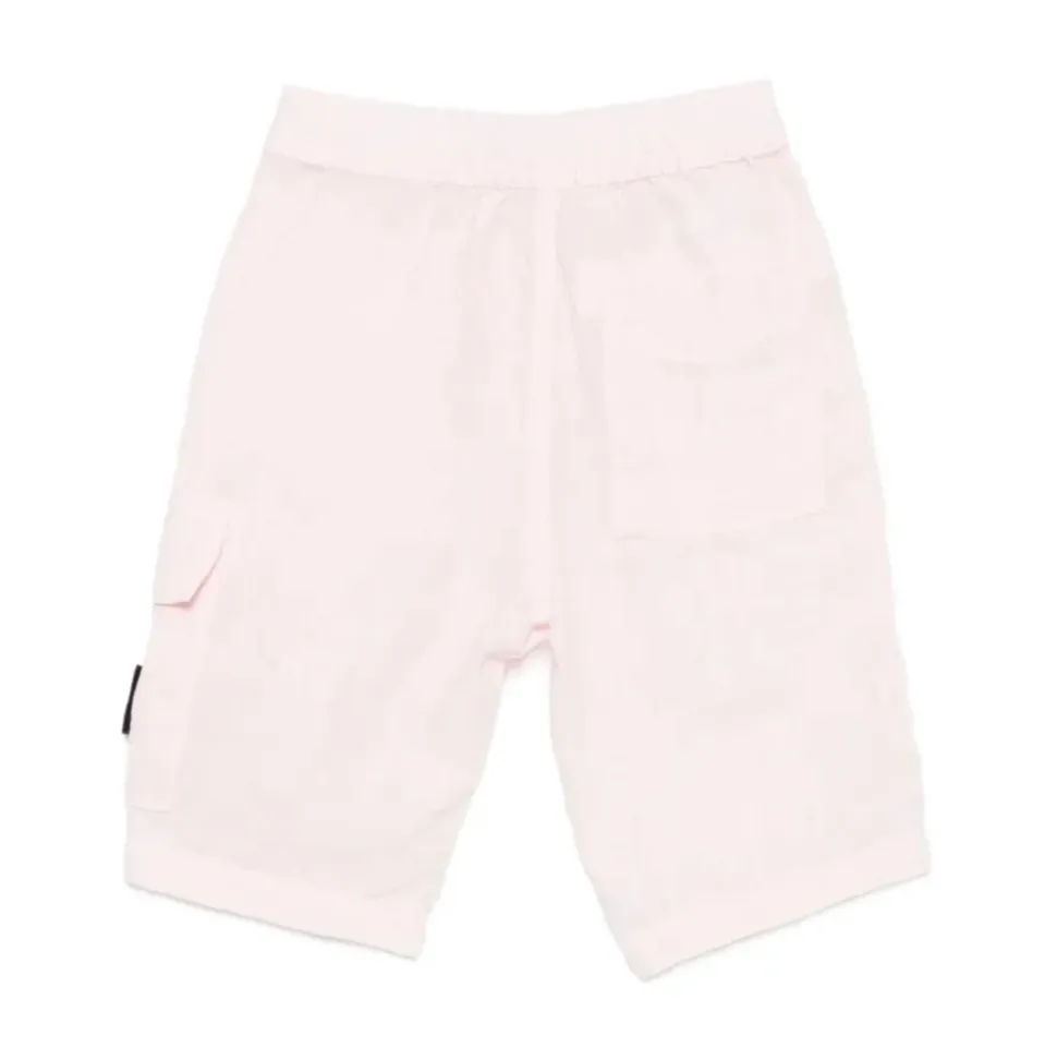 Loose-wide-leg-fit cargo Bermuda shorts