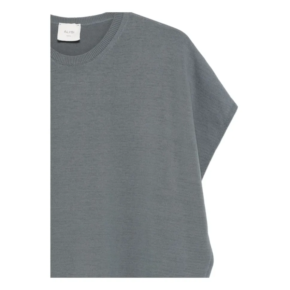 Maglia a Girocollo con Orlo a Coste