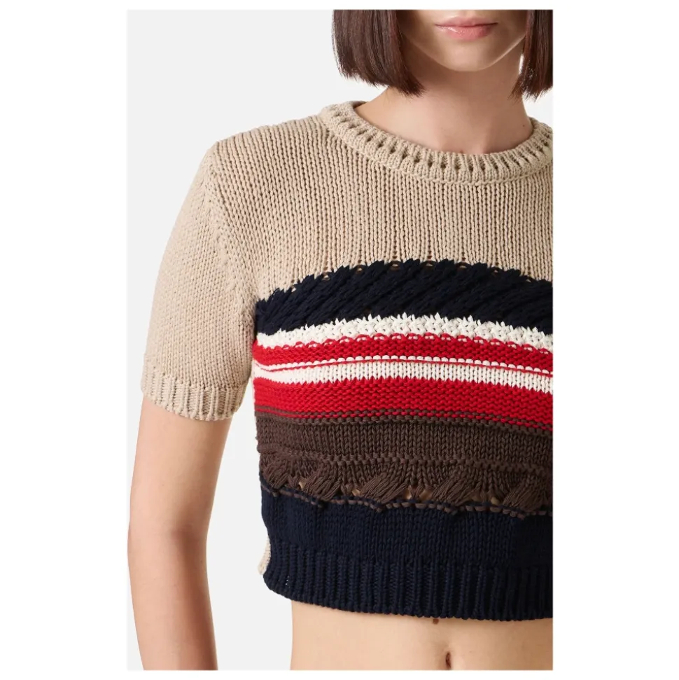 Maglia a Maniche Corte con Scollo Rotondo
