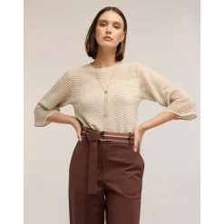 Maglia Traforata in Misto Viscosa