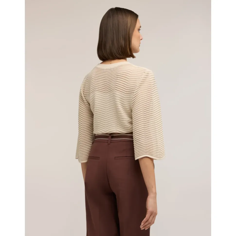 Maglia Traforata in Misto Viscosa