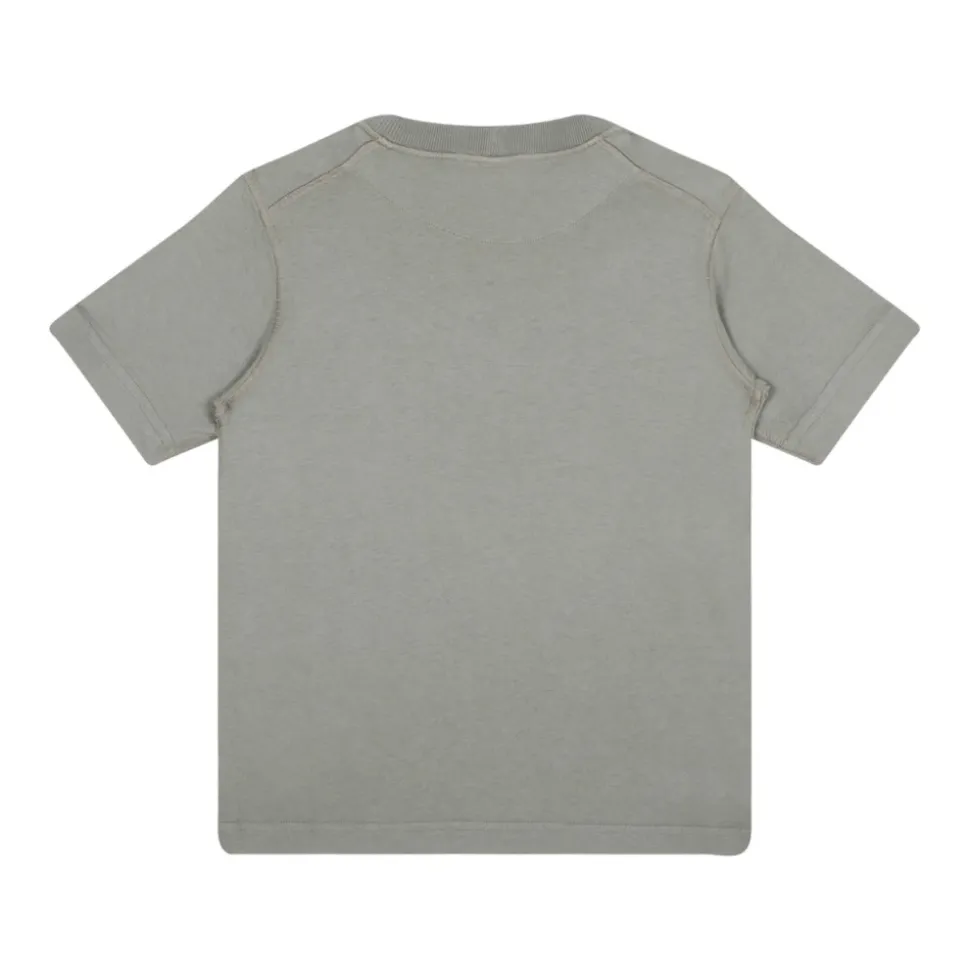 Maglietta in Cotone Mud con Ricamo Logo