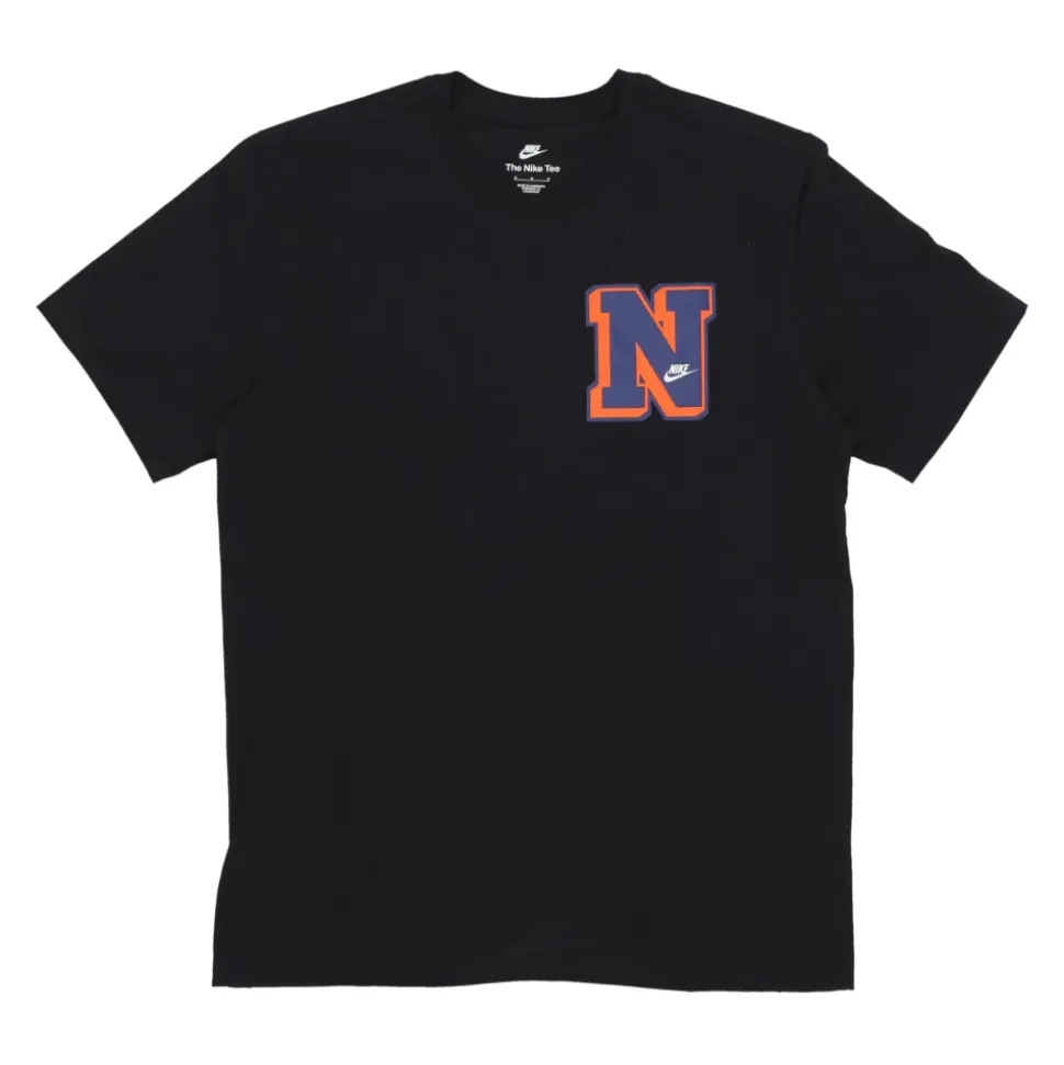 Maglietta Nera con Girocollo Casual
