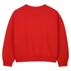 Maglione bambino con stampa floreale rosso
