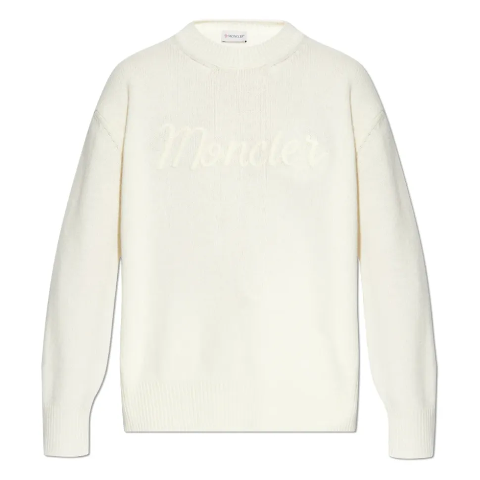 Maglione con Logo Ricamato