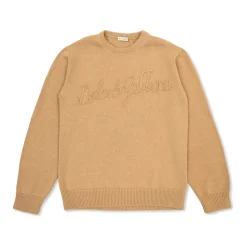 Maglione con logo ricamato