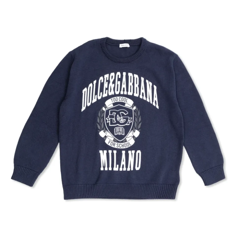 Maglione con logo stampato