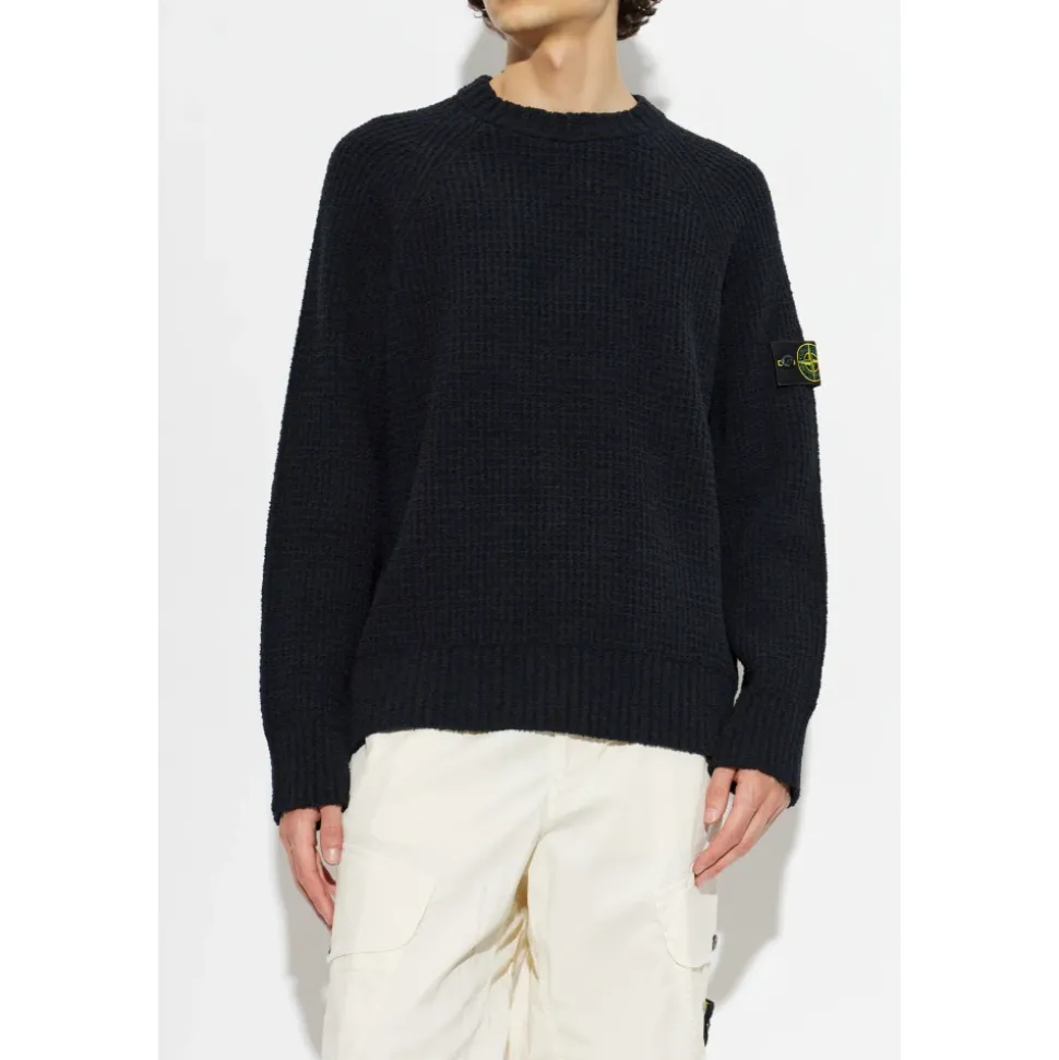 Maglione con patch logo
