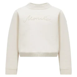 Maglione Corto Crema con Dettagli in Lana