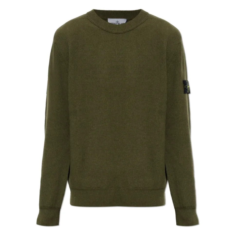 Maglione Girocollo Con Patch