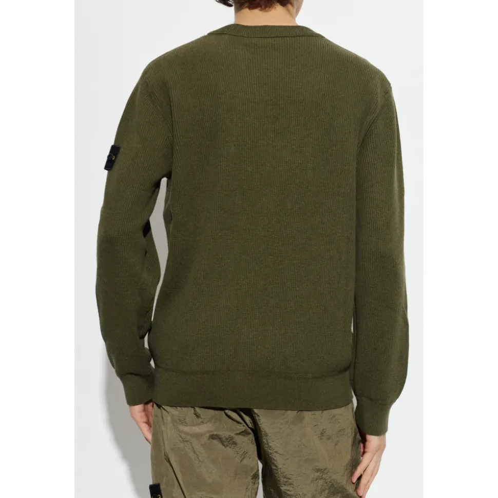 Maglione Girocollo Con Patch
