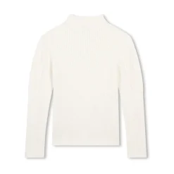 Maglione Girocollo in Maglia Avorio