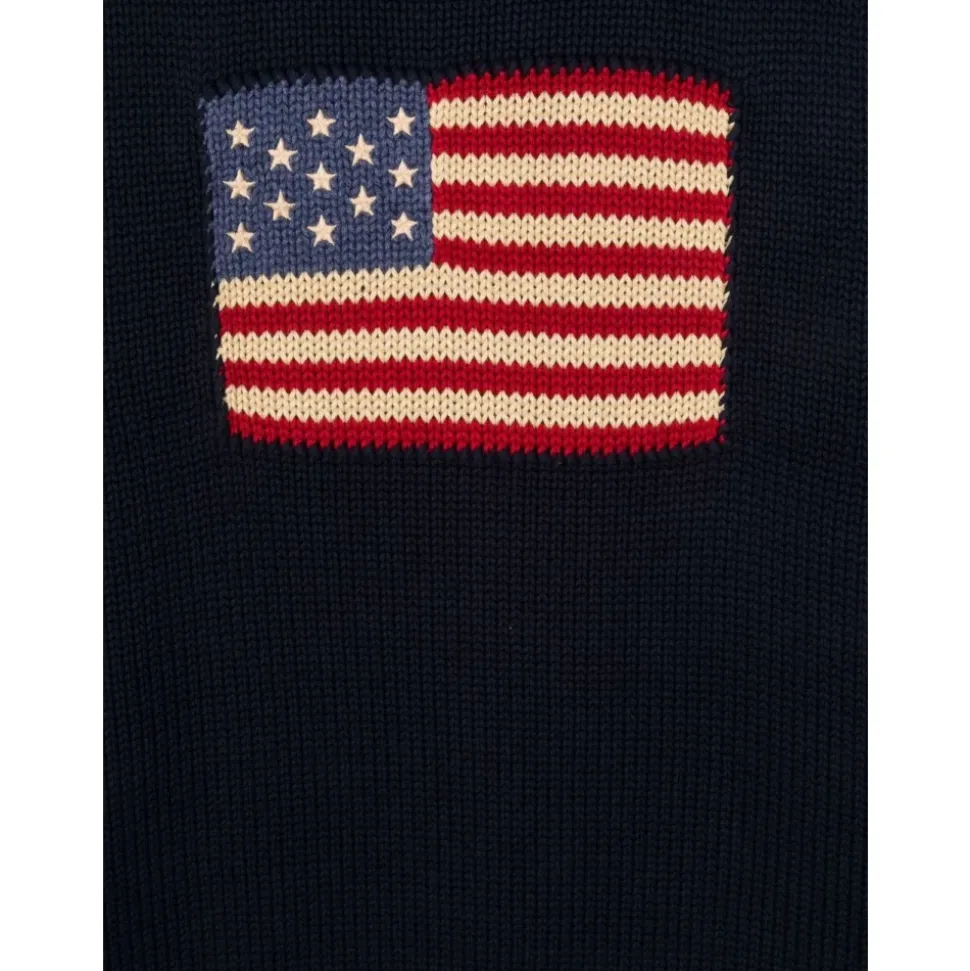 Maglione in Cotone Intarsia