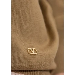 Maglione in lana con sciarpa