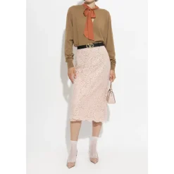 Maglione in lana con sciarpa