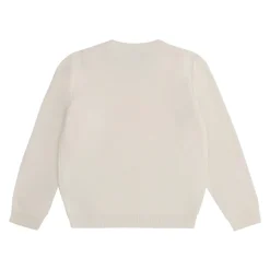Maglione in maglia con Medusa effetto spugna