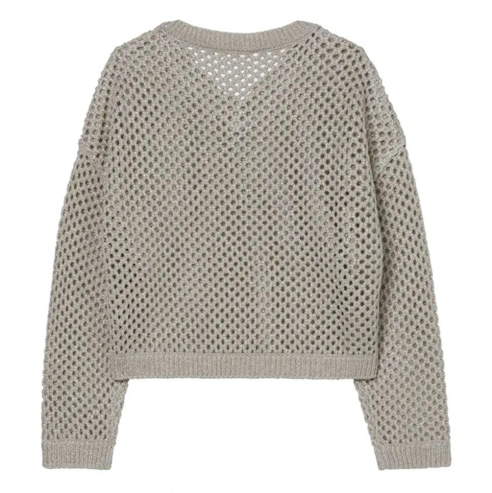 Maglione in maglia traforata