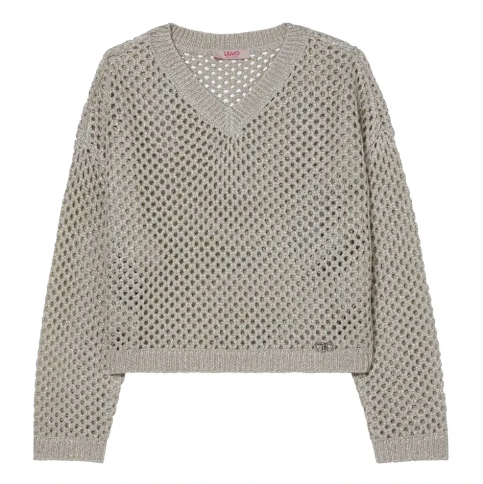 Maglione in maglia traforata