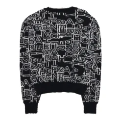 Maglione Jacquard Lettering