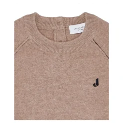 Maglione Marrone in Maglia Cammello/Blu