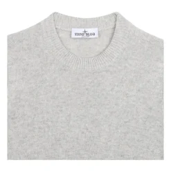 Maglione Melange Grigio con Patch Bussola