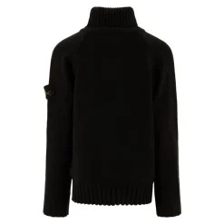 Maglione Nero a Collo Alto AW24