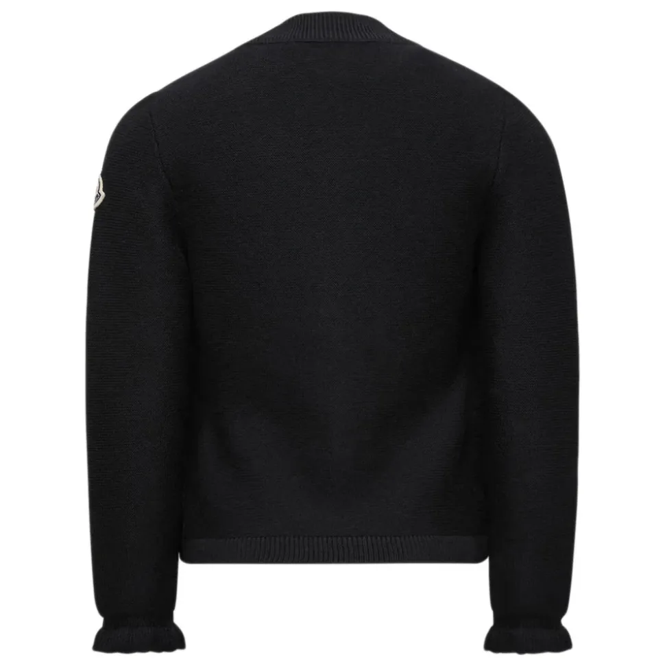 Maglione nero con costine