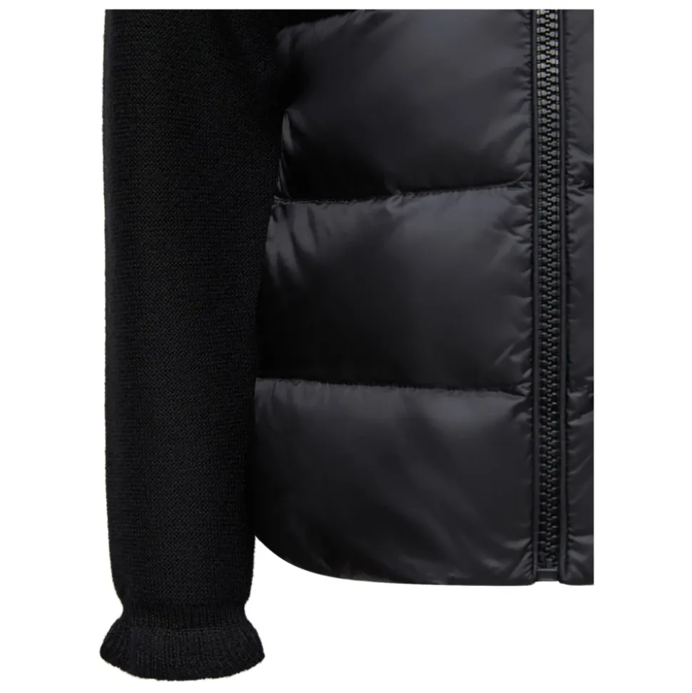 Maglione nero con costine